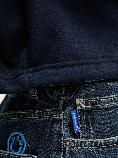 Tommy Jeans bluza damska kolor granatowy gładka DW0DW20946