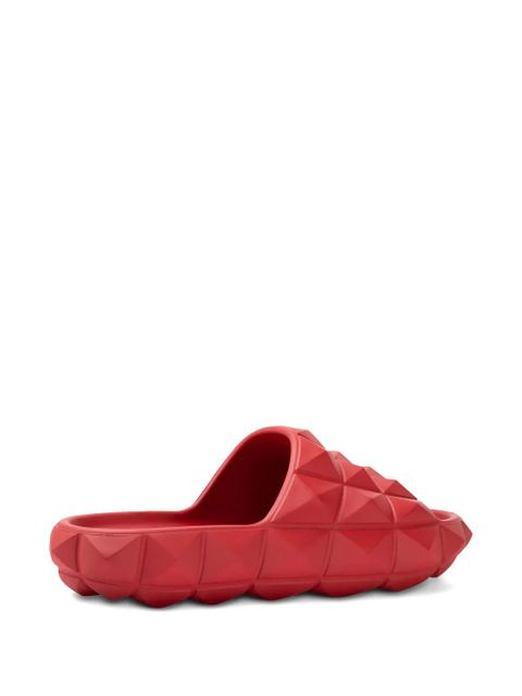 Valentino Garavani studded-embellishment slides - Red