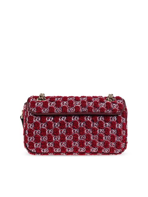 Gucci small GG Marmont shoulder bag - Red