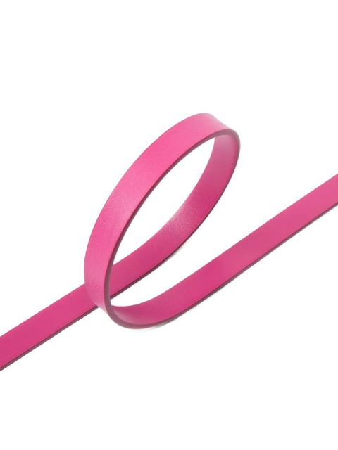 PINKO logo-plaque leather belt