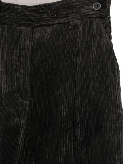 Alysi corduroy-texture trousers - Grey