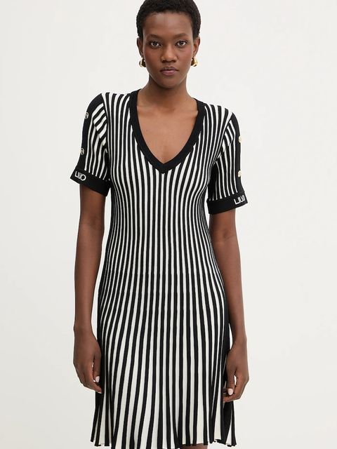 Liu Jo sukienka kolor biały mini rozkloszowana TA6062 MS55N - zdjęcie produktu nr 1