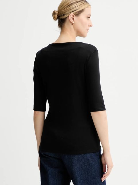 Calvin Klein t-shirt bawełniany damski kolor czarny LV044C217G