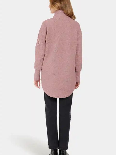 Didriksons bluza polarowa SALLY damska kolor różowy gładka 505165