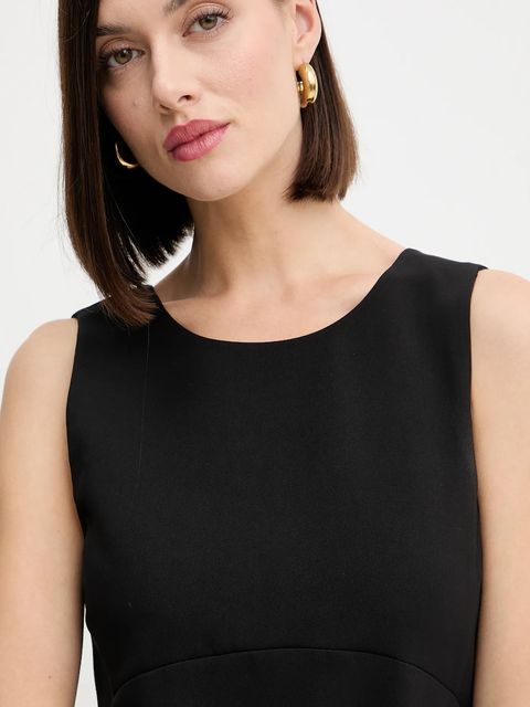 Twinset sukienka kolor czarny mini prosta 252TP2300