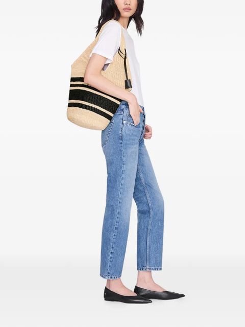 ANINE BING stripes leah tote bag - Neutrals - zdjęcie produktu nr 2