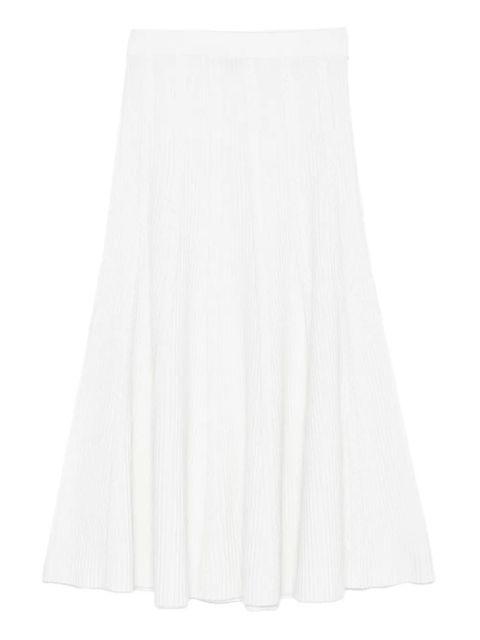 Maje ribbed A-line skirt - Neutrals - zdjęcie produktu nr 1