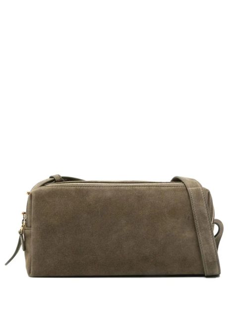 Elleme Trousse suede double-zip shoulder bag - Green - zdjęcie produktu nr 1