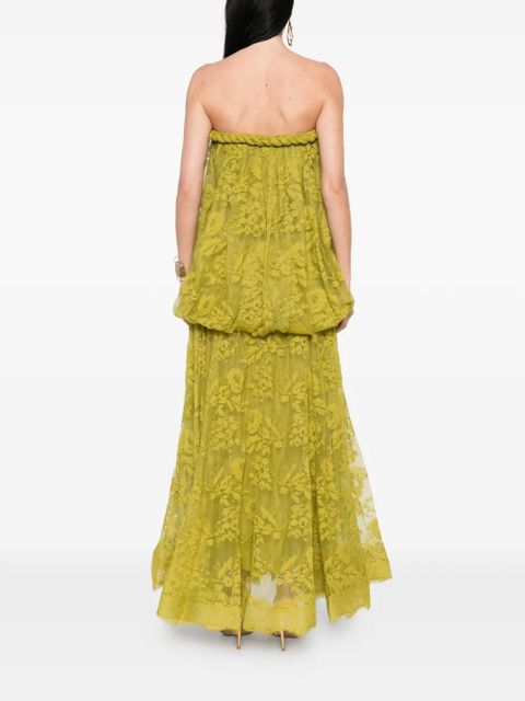 ZIMMERMANN Luna floral-lace maxi dress - Green