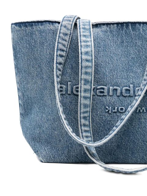 Alexander Wang Punch logo shoulder bag - Blue