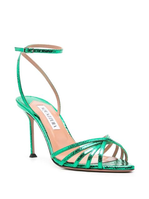 Aquazzura 85mm pointed-toe sandals - Green - zdjęcie produktu nr 2