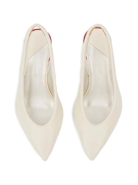 Chloé pointed-toe slingback pumps - Neutrals