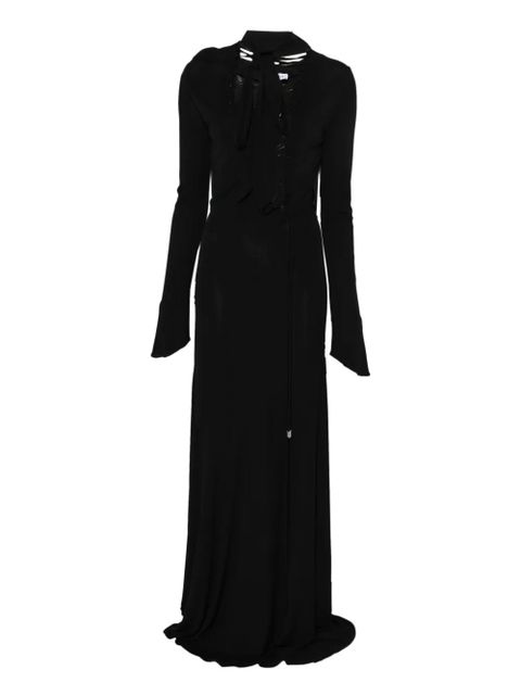 The Attico tie-detail maxi dress - Black - zdjęcie produktu nr 1
