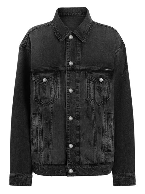 Dolce & Gabbana buttoned denim jacket - Black - zdjęcie produktu nr 1