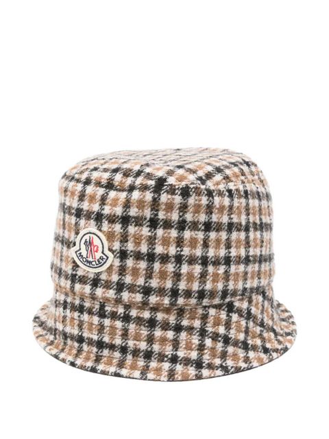 Moncler checked bucket hat - Green - zdjęcie produktu nr 1
