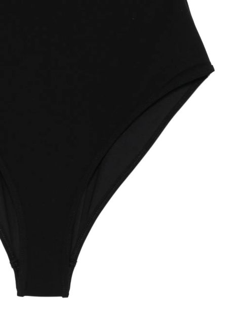 TOTEME Scoop V-neck tie-back swimsuit - Black