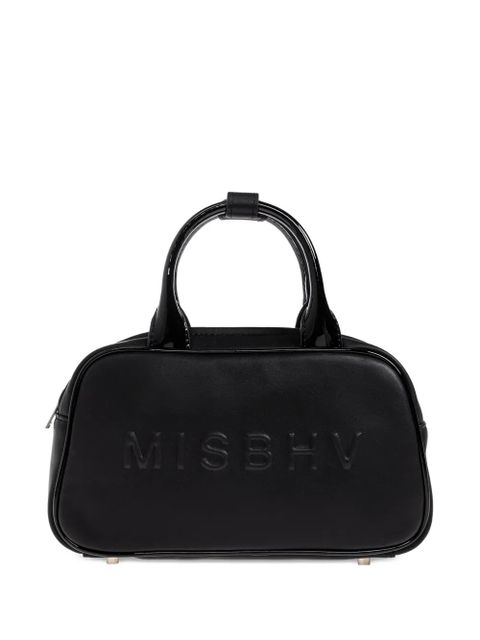 MISBHV embossed logo top-handle tote bag - Black - zdjęcie produktu nr 1