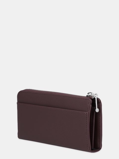 Lacoste portfel damski kolor brązowy NF4765DZ - zdjęcie produktu nr 2