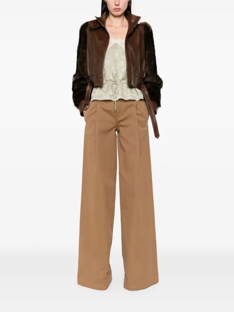 Chloé leather jacket - Brown - zdjęcie produktu nr 2