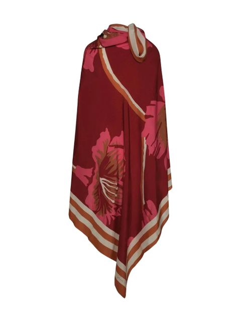 Johanna Ortiz Astromelia floral-print silk shawl - Red - zdjęcie produktu nr 2