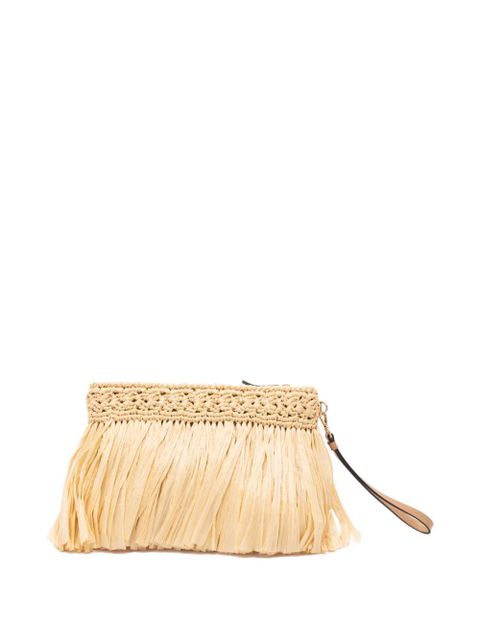 Jimmy Choo fringed zipped pouch - Neutrals - zdjęcie produktu nr 2