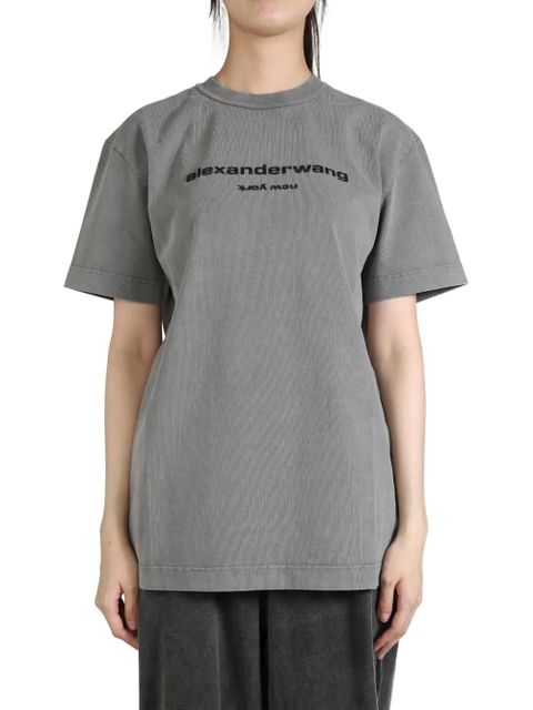 Alexander Wang logo-print T-shirt - Grey - zdjęcie produktu nr 1