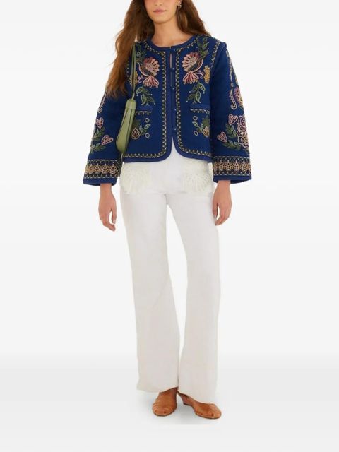 FARM Rio embroidered jacket - Blue - zdjęcie produktu nr 2