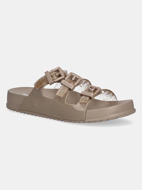 Melissa klapki MELISSA COZY STRIPES AD damskie kolor beżowy M 35943 BC940 - zdjęcie produktu nr 1
