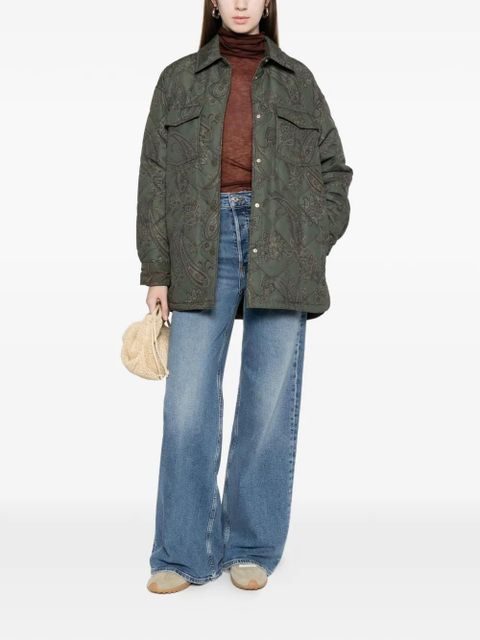 MC2 Saint Barth paisley quilted jacket - Green - zdjęcie produktu nr 2