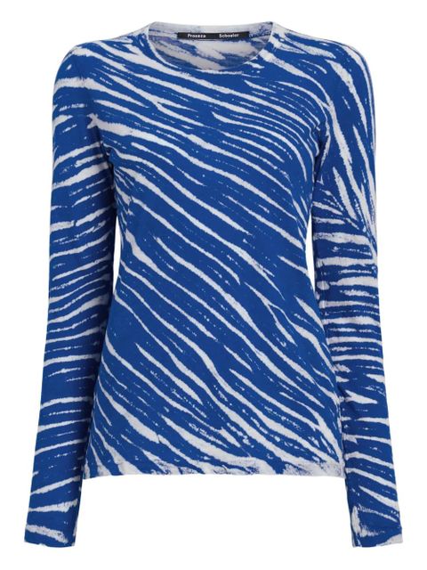 Proenza Schouler Mia T-shirt - Blue - zdjęcie produktu nr 1