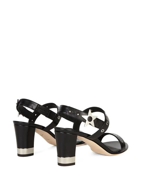 Giuseppe Zanotti eyelet applique sandals - Black