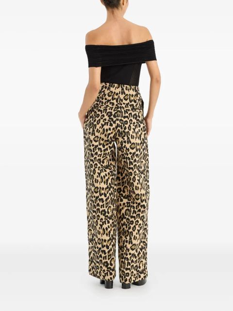 ROTATE BIRGER CHRISTENSEN knitted off-shoulder top - Black