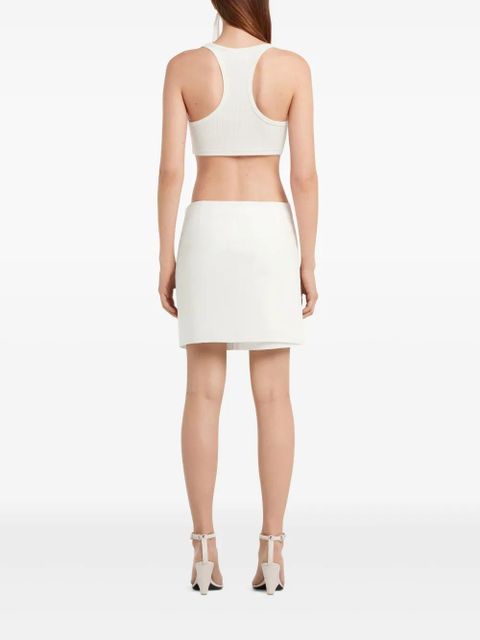 Courrèges Twist-detailing top - White