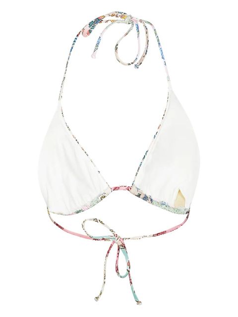 MC2 Saint Barth floral-print bikini top - Neutrals - zdjęcie produktu nr 2