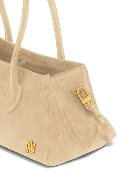 AMIRI Honey 40 croc-effect shoulder bag - Neutrals