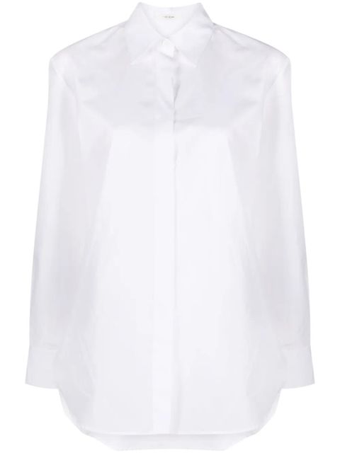 The Row pointed-collar long-sleeve shirt - White - zdjęcie produktu nr 1