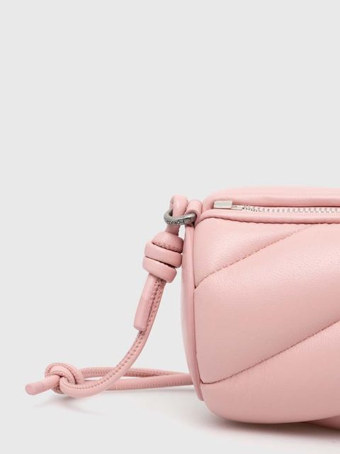 Fiorucci torebka skórzana Baby Pink Leather Mini Mella Bag