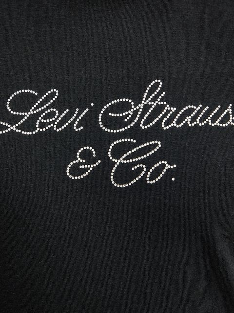 Levi's t-shirt bawełniany damski kolor czarny A2226