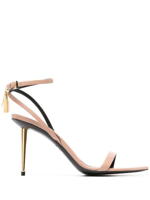 TOM FORD Padlock 85mm sandals - Neutrals - zdjęcie produktu nr 1