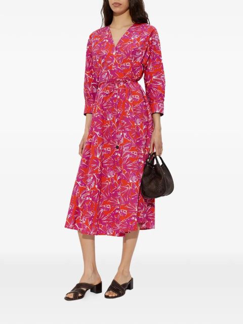 Max Mara Carmo V-neck midi dress - Pink