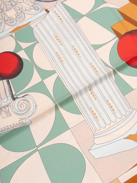 FENDI Foulard silk scarf - Brown