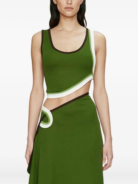 Christopher Esber cut-out asymmetric skirt - Green