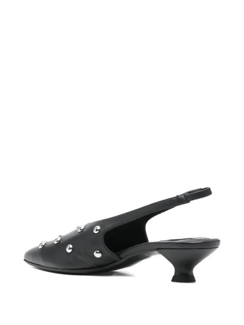 ALOHAS 40mm Eros studded slingback pumps - Black