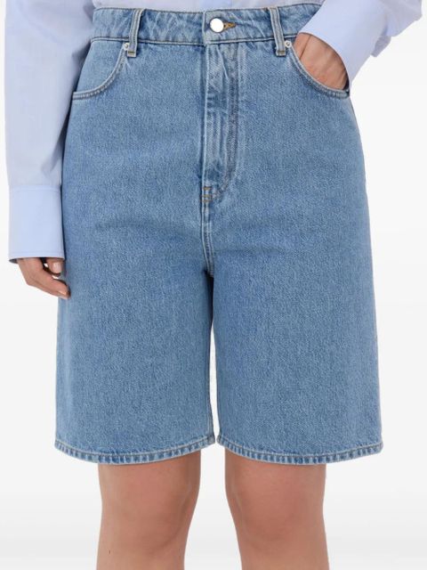 LouLou de Saison Isu Lds zip five-pocket shorts - Blue