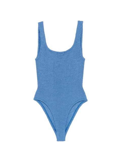 Hunza G crinkle-effect swimsuit - Blue - zdjęcie produktu nr 1