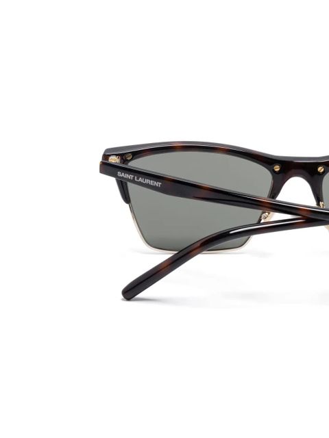 Saint Laurent Eyewear square-frame sunglasses - Brown