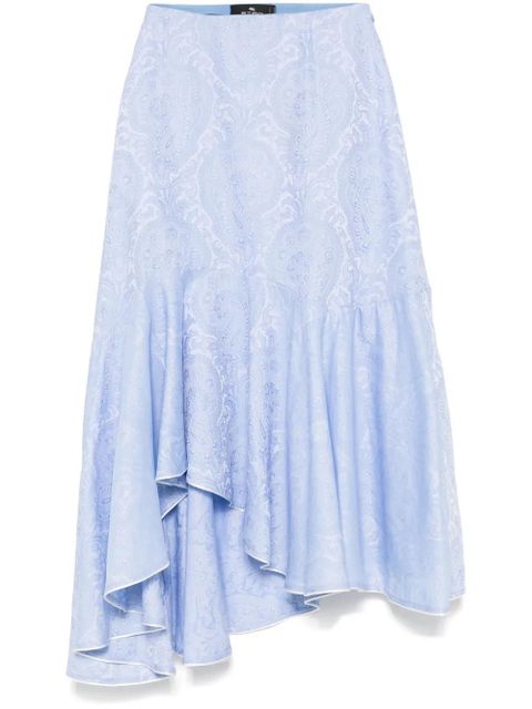ETRO paisley-jacquard midi skirt - Blue - zdjęcie produktu nr 1