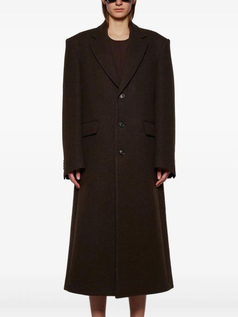 WARDROBE.NYC single-breasted coat - Brown