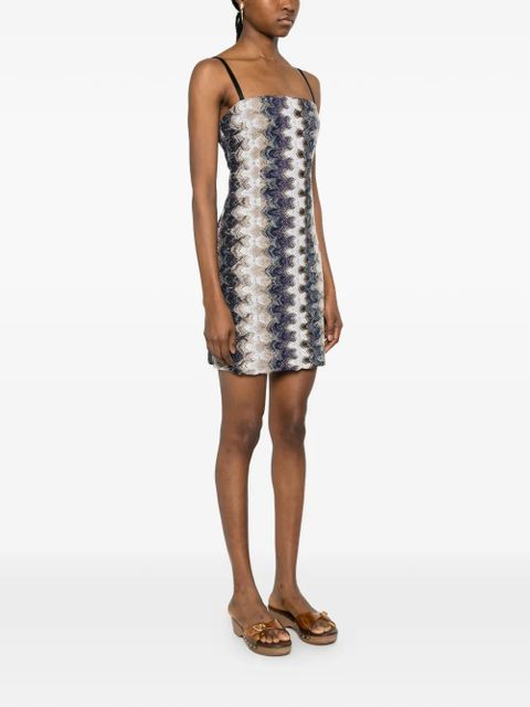 Missoni chevron mini dress - Neutrals
