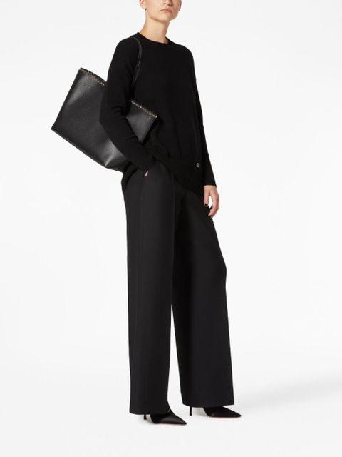 Valentino Garavani Rockstud leather tote bag - Black